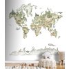 Dětská vliesová obrazová tapeta na zeď, zvířátka, mapa Světa, CW6042-1, Cute Walls, Decoprint, velikost 2,12 x 2,8 m