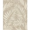 Vliesová tapeta na zeď, hnědo-béžová, listy, 350553, Riviera Maison, Eijffinger, velikost 10 x 0,52 m