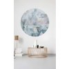 Kulatá samolepicí vliesová fototapeta KOMAR DOTs D1-011 Blueprism, velikost ø 125 cm