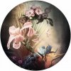 Kulatá samolepicí vliesová fototapeta KOMAR DOTs D1-036 Flemish Flowers, velikost ø 125 cm