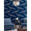 Modrá vliesová tapeta na zeď, puntíky, perly OS4264, Modern nature II, York, velikost 0,685 x 8,2 m