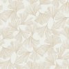 Bílá vliesová tapeta se zlatými listy ginkga DD3741, Dazzling Dimensions 2, York, velikost 0,685 x 8,2 m