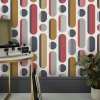 Geometrická vliesová retro tapeta na zeď, 118719, Envy, velikost 10 x 0,52 m