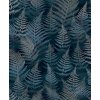 Modrá vliesová tapeta s listy kapradin, 120378, Wiltshire Meadow, Clarissa Hulse, velikost 10 x 0,52 m