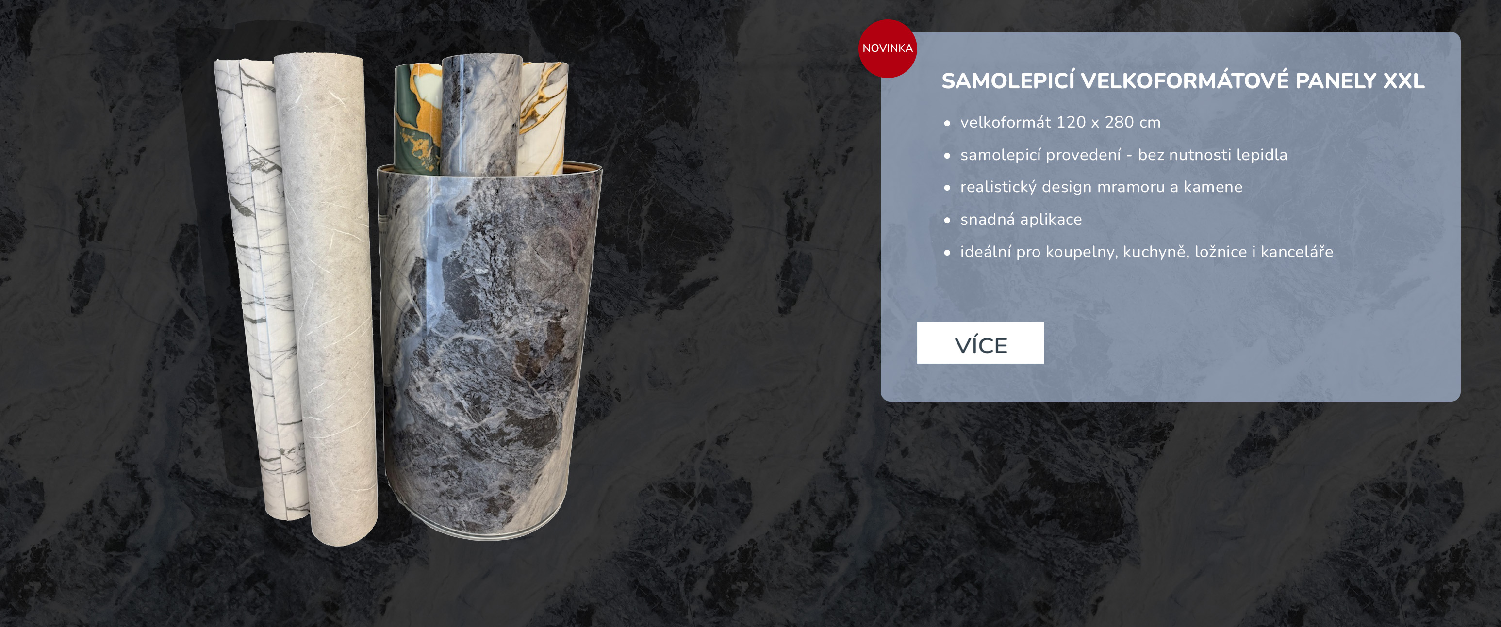Samolepicí velkoformátové panely XXL