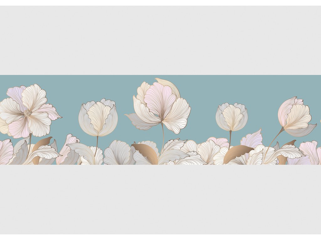 Samolepicí bordura květy WB8261, 5 m x 13,8 cm