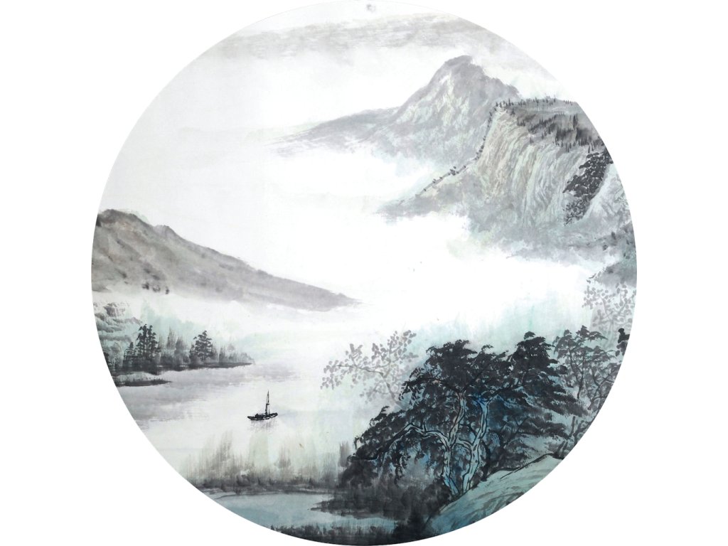 AG Design Samolepicí dekorace Oriental Watercolor 70 cm