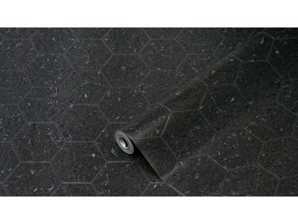 Obklad stěn Ceramics černý hexagon 270-0179, 67,5 cm
