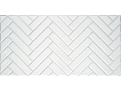 3D panel chevron bílý P020