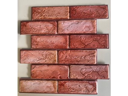 110843 samolepici 3d dekorace cervena cihla 30 x 30 cm