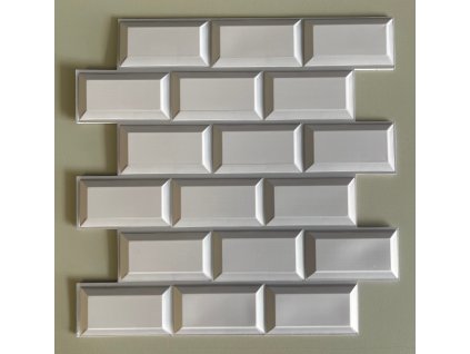110846 samolepici 3d dekorace bile kachlicky 30 x 30 cm