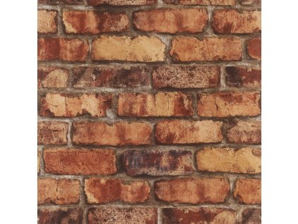 Samolepicí tapeta na zeď, oranžová cihla, 0,53 x 6,00 m