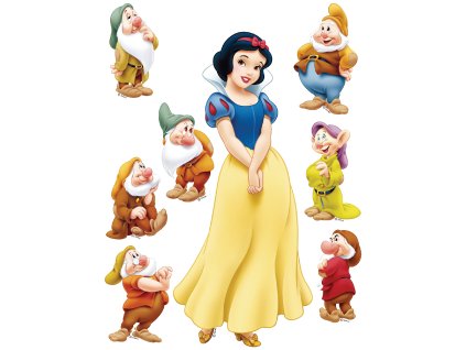 DK869 Samolepicí dekorace SNOW WHITE 65 x 85 cm