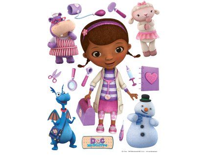 24492 dk1779 samolepici dekorace dr mcstuffins 6 65 x 85 cm