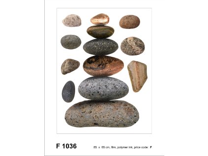 F1036 Samolepicí dekorace STONES 65 x 85 cm