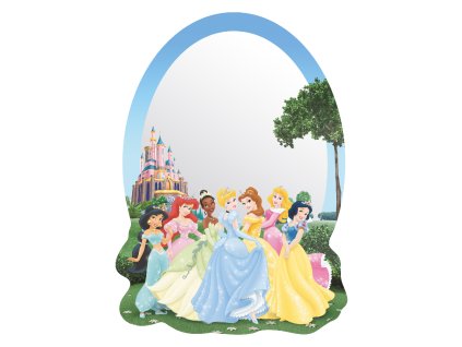 Zrcadlová akrylátová dekorace MIRROR PRINCESSES BIG   15 x 21,5 cm