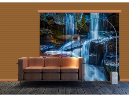 Textilní závěs WATERFALL BIG FCSXXL7400, 280 x 245 cm (2 ks), lehké zastínění