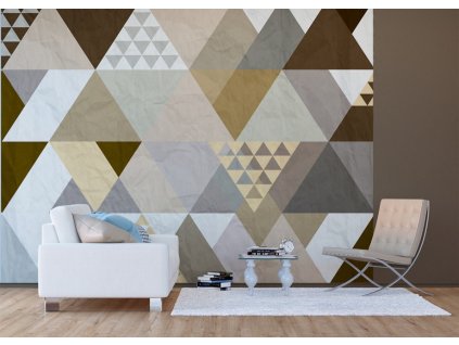 AG Design 4 dílná fototapeta TRIANGLES FTNS1256, 360 x 270 cm vlies