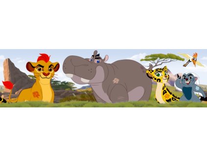 WBD8078 Samolepicí bordura, šíře 10 cm Lion Guard, 10 x 500 cm