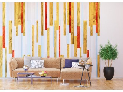 FTNXXL1232 AG Design 4 dílná fototapeta 360 x 270 cm vlies Colored Boards