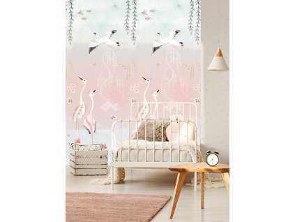 Behang 2 dílná luxusní fototapeta, Oriental Love pink