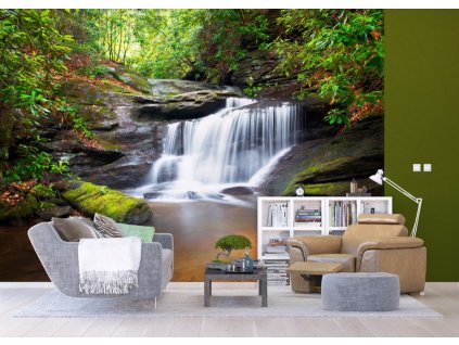 AG Design 4 dílná fototapeta WATERFALL FTS 0478, 360 x 254 cm papír