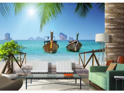 AG Design 4 dílná fototapeta PIER FTNS 2455, 360 x 270 cm vlies