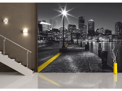 AG Design 4 dílná fototapeta EMBANKMENT FTNS 2467, 360 x 270 cm vlies