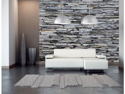 AG Design 4 dílná fototapeta STONES AFTISTIC FTNS 2479, 360 x 270 cm vlies