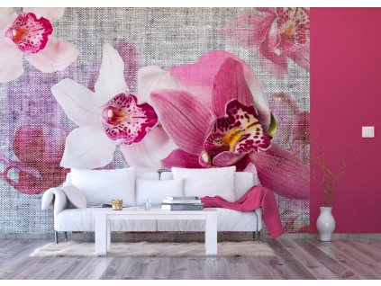 AG Design 4 dílná fototapeta ORCHIDS FTNXXL 1148, 360 x 270 cm vlies