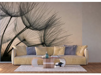 AG Design 4 dílná fototapeta DANDELION CLOSEUP FTNXXL 2494, 360 x 270 cm vlies