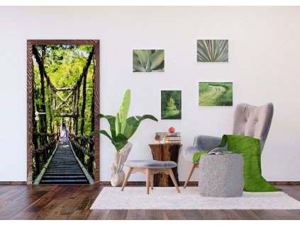 AG Design 1 dílná fototapeta FOREST BRIDGE FTNV2937, 90 x 202 cm vlies