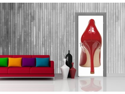 AG Design 1 dílná fototapeta RED SHOE FTNV 2814, 90 x 202 cm vlies