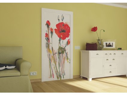 AG Design 1 dílná fototapeta ART POPPY FTNV 2829, 90 x 202 cm vlies