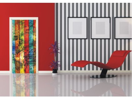 AG Design 1 dílná fototapeta COLOURED BOARD FTNV 2880, 90 x 202 cm vlies