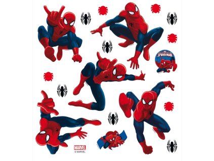64739 2 dks1090 samolepici dekorace spiderman 30 x 30 cm