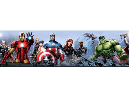 WBD8077 Samolepicí bordura, šíře 14 cm Avengers, 14 x 500 cm