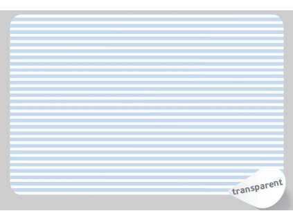 Prostírání průhledné bílé proužky 230-2106