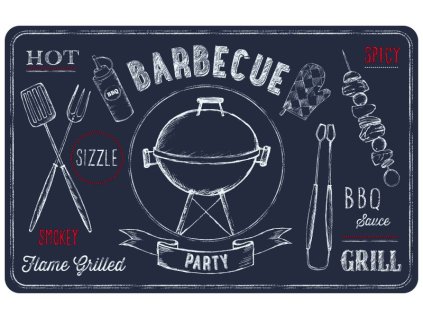 Prostírání vintage tmavě modré "BARBECUE"  230-2530 (12 ks)