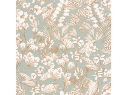Vliesová tapeta na zeď Caselio 101857024 FLOWER POWER, 0,53 x 10,05 m