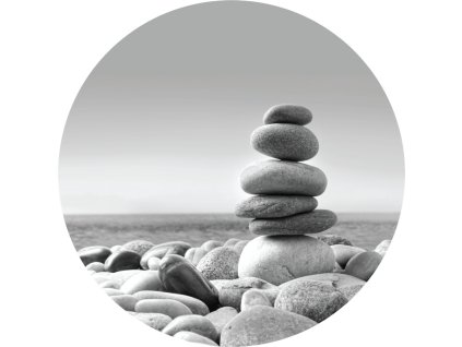 AG Design Samolepicí dekorace Stone Pyramid 70 cm