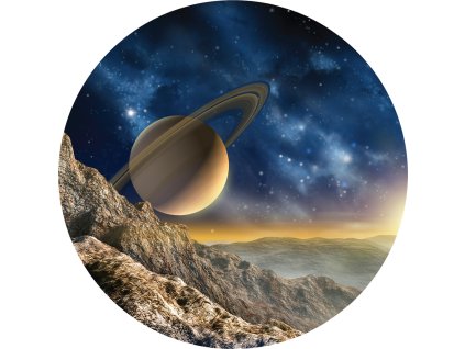 AG Design Samolepicí dekorace View on Saturn 70 cm