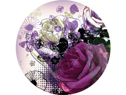 72231 ag design samolepici dekorace flower collage 70 cm