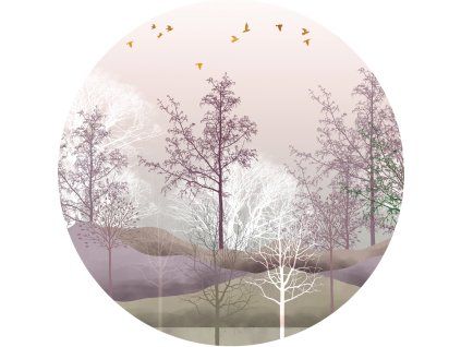 72267 ag design samolepici dekorace mystical forest 70 cm