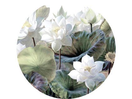 72381 ag design samolepici dekorace embossed flowers 140 cm