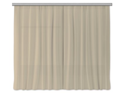 AG Design Textilní závěs tmavě béžový 180 x 160 cm (2ks),