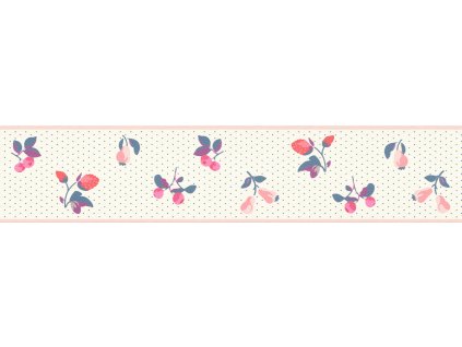 Samolepicí bordura na zeď Rasch 288604, Petite Fleur, 10,8 cm  x 5 m