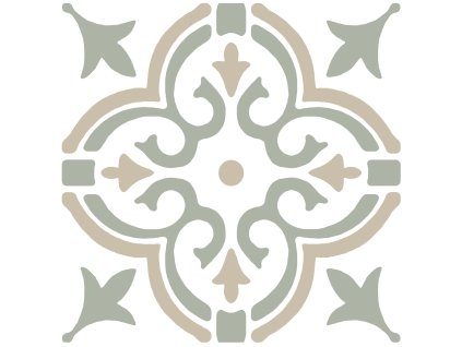 96649 2 samolepici podlahove ctverce motiv sablony zeleny 274 5067