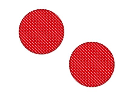 Odrazka kulatá červená. průmer 5 cm, (2 ks), ACZ081