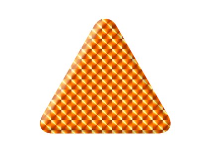 Trojúhelník oranžový 3,5 x 5 cm, (2 ks), ACZ103